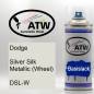 Preview: Dodge, Silver Silk Metallic (Wheel), DSL-W: 400ml Sprühdose, von ATW Autoteile West.
